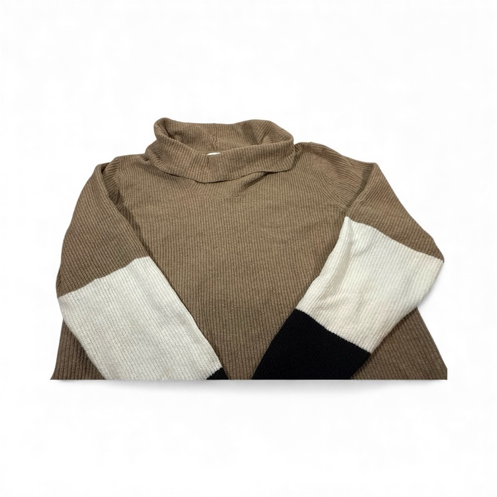 J. Jill Sweater Tunic SZ M Cotton Blend Cowl Neck Color Block Tan
Black Cozy - Picture 3 of 8